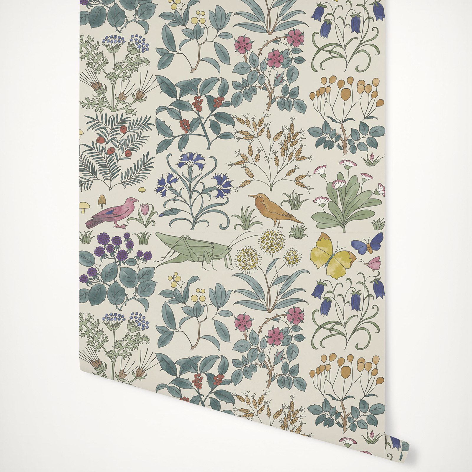 Herbal Wallpaper - Tapety ogrodowe aptekarza z rośliny ogrodowe