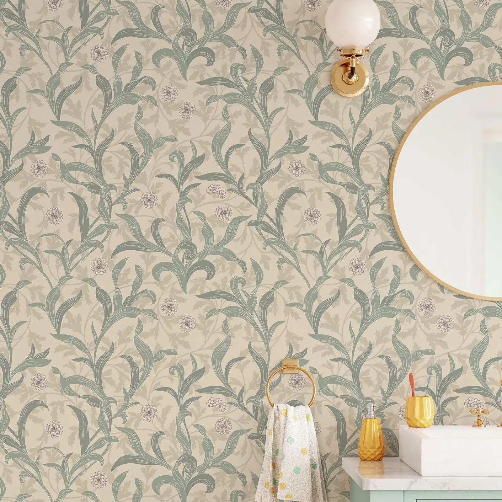 Tapeta w stylu vintage z motyw – Herbal Wallpaper recenzja i cena